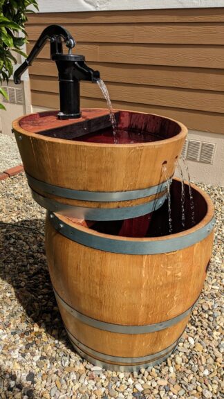 Wine Barrel Fountain